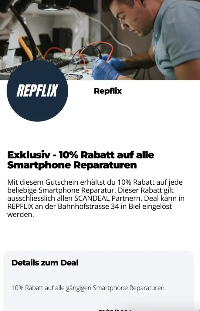 Bildschirmfoto der Snooz AI Software