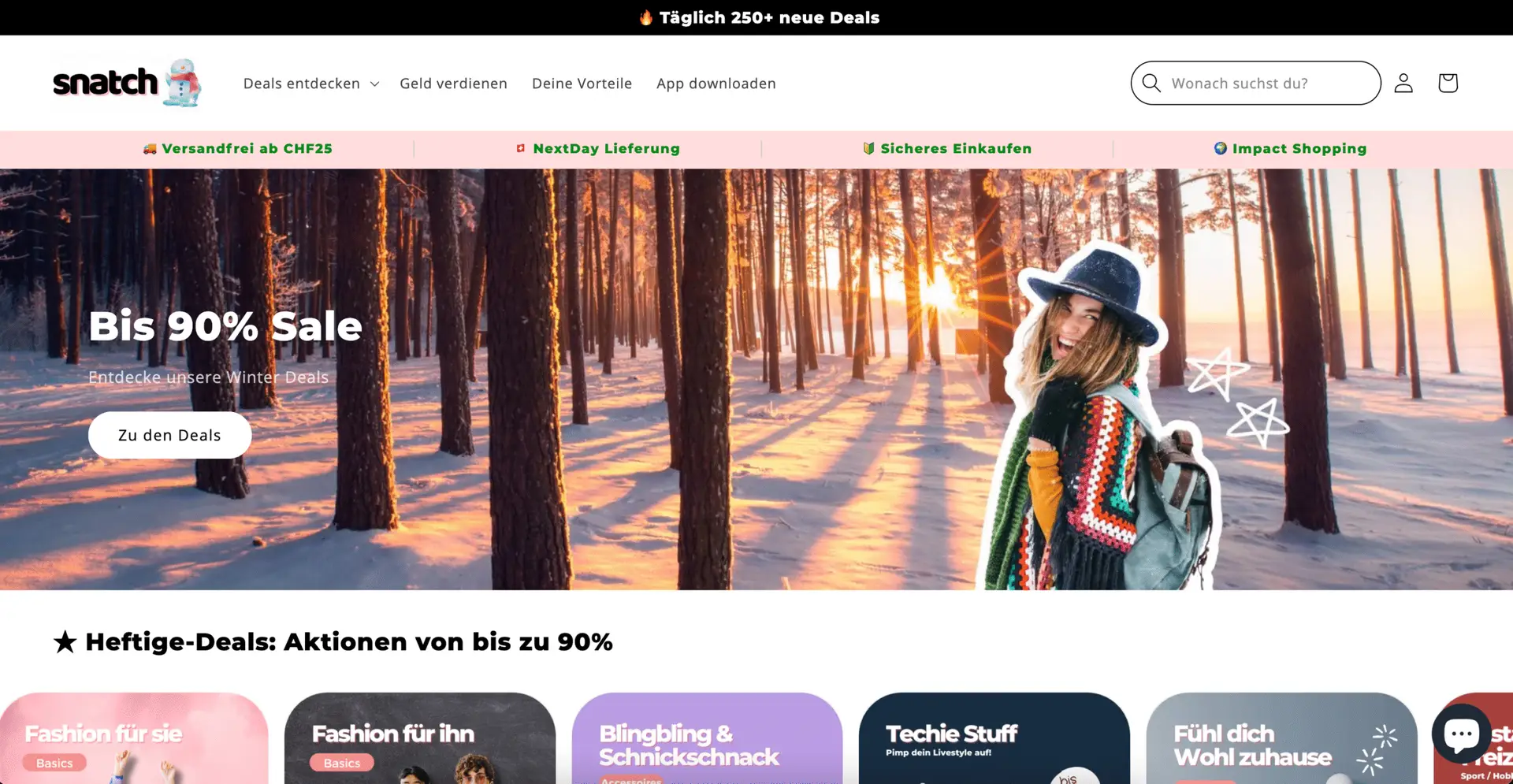 Bildschirmfoto zum Thema Digitale Sichtbarkeit