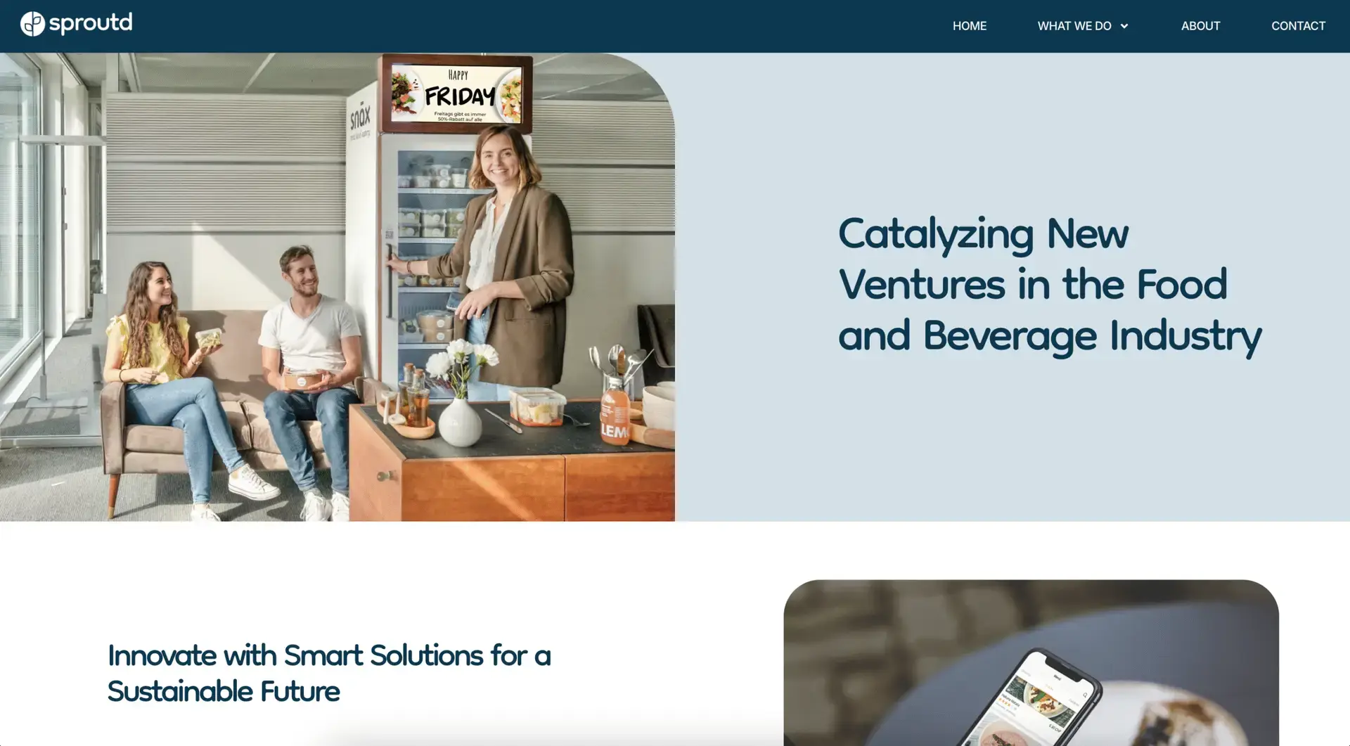 Bildschirmfoto der Webseite der AI Agentur Zürich