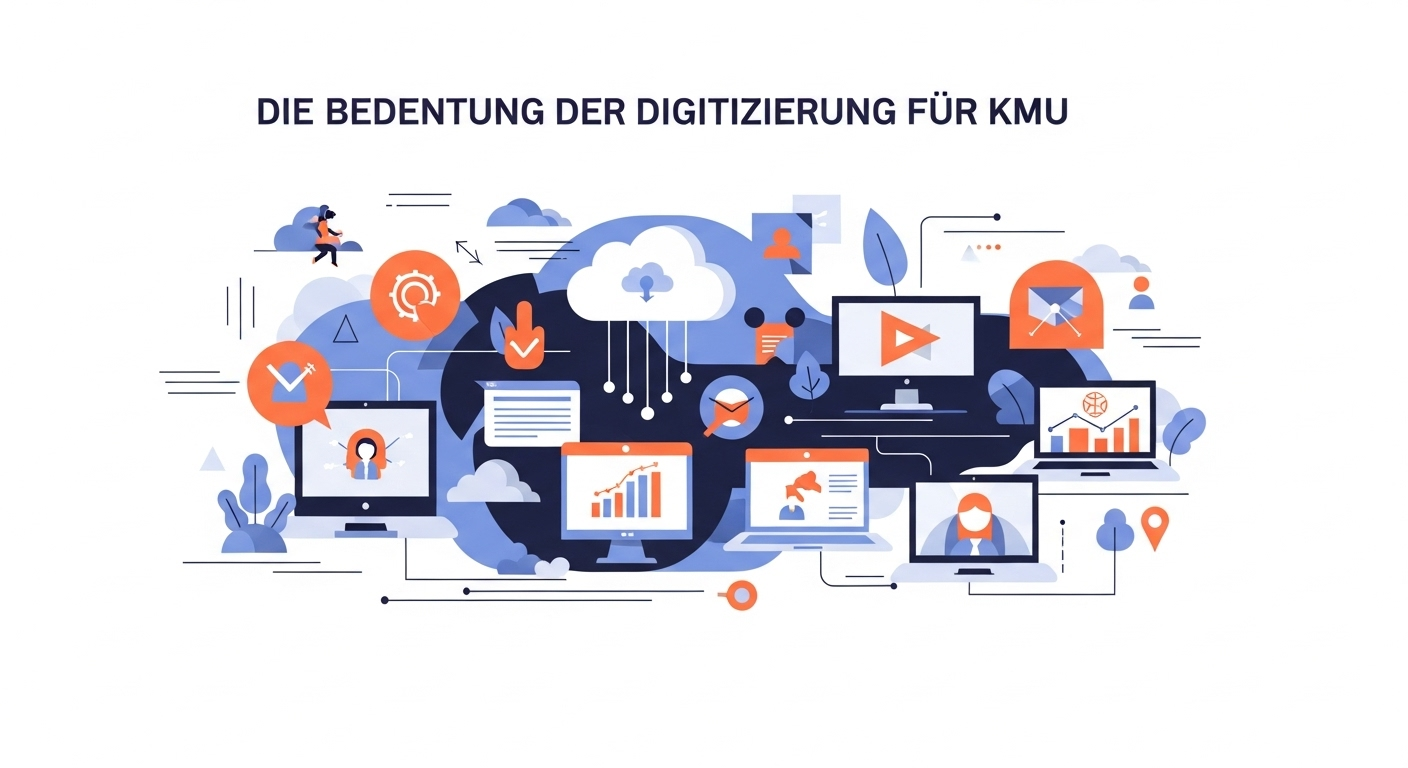 Grafik zeigt Konzepte der digitalen Sichtbarkeit