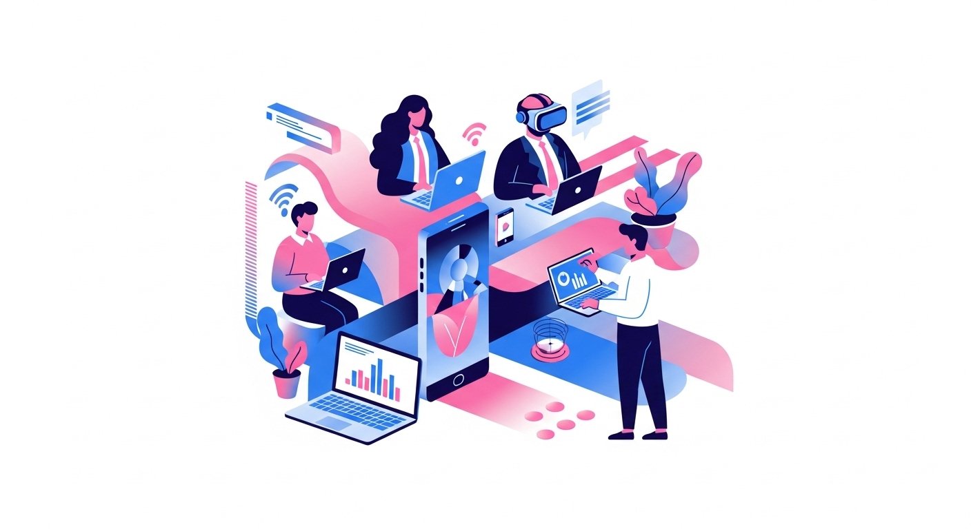 Team von professionellen Entwicklern bei der WordPress Agentur Schweiz