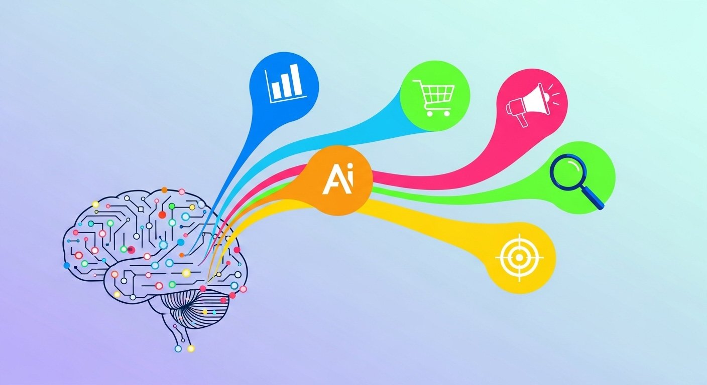 Grafik, die das Konzept der digitalen Sichtbarkeit darstellt