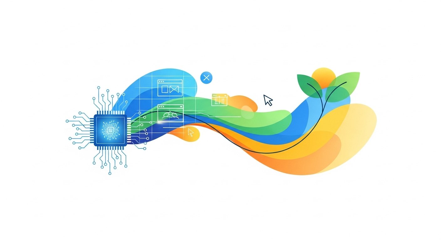 Webdesigner bei der Arbeit in der Schweiz