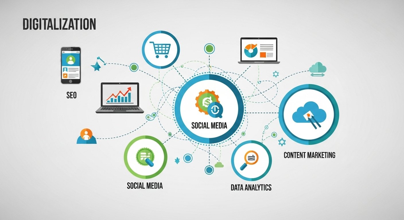 Symbolbild für digitale Sichtbarkeit