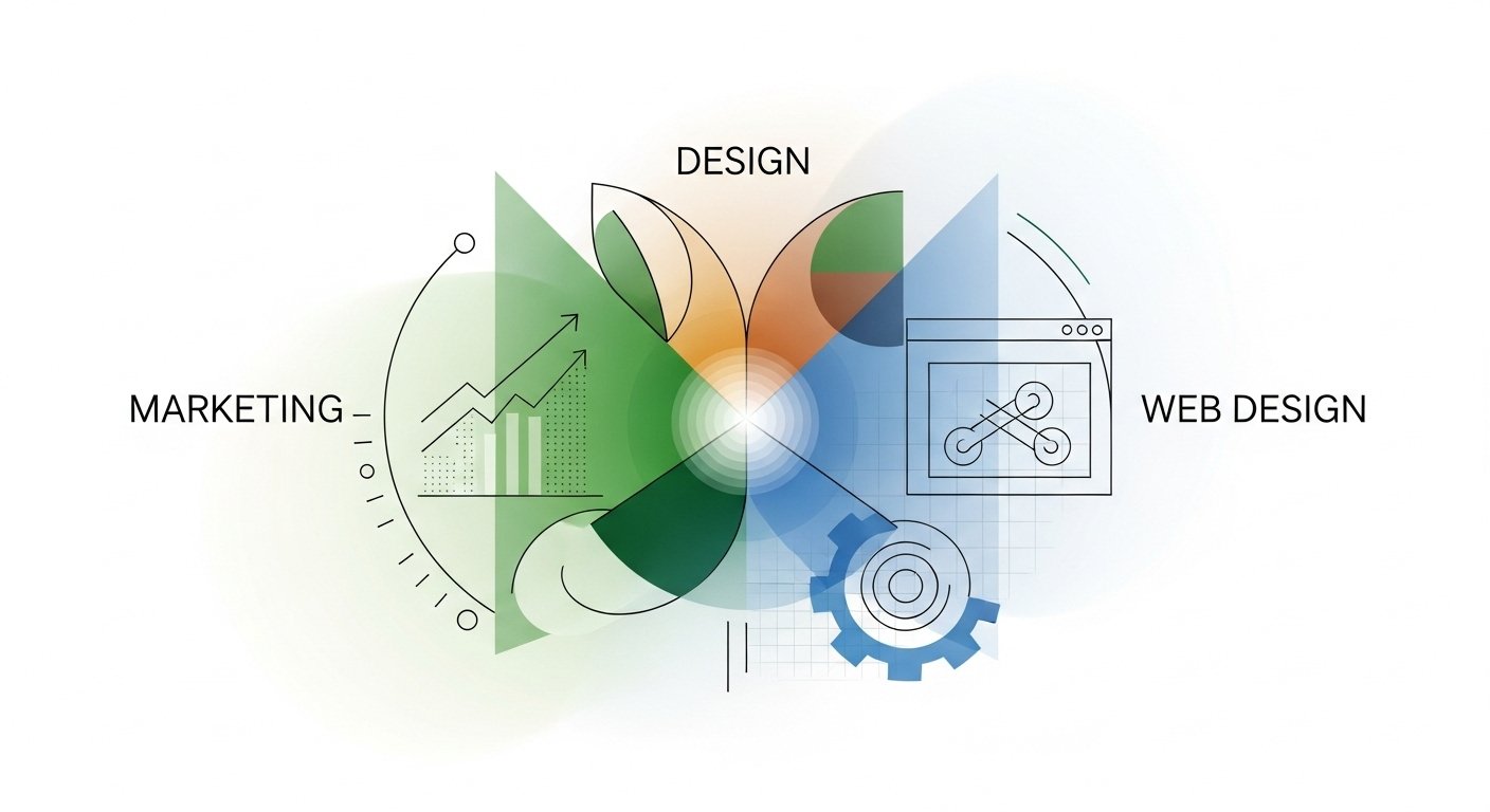 Bild zeigt Online Marketing Diagramm
