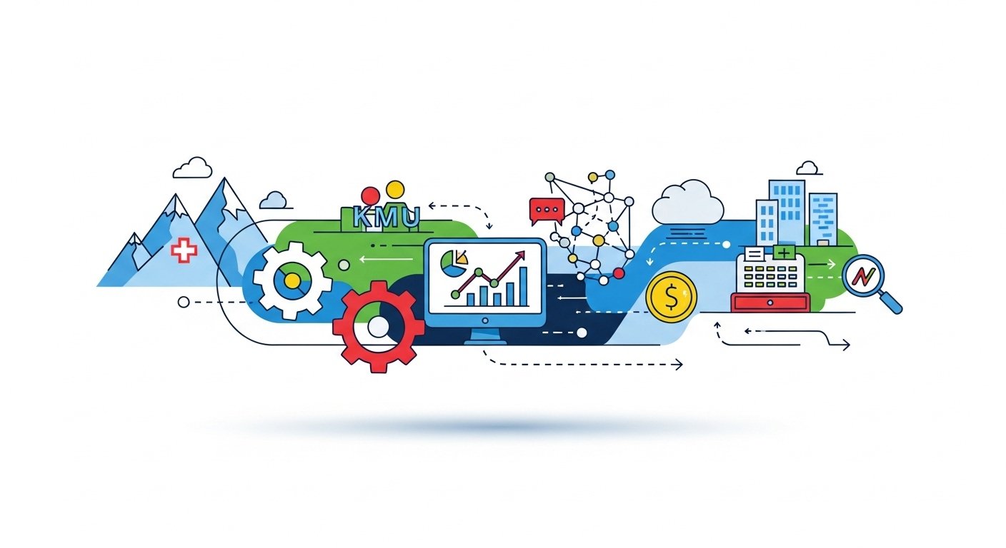 Bild zeigt eine Illustration von Content Automatisierung Prozessen