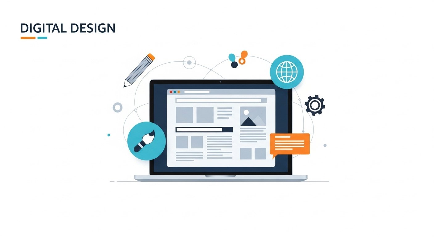 Abstraktes Bild, das digitale Sichtbarkeit darstellt