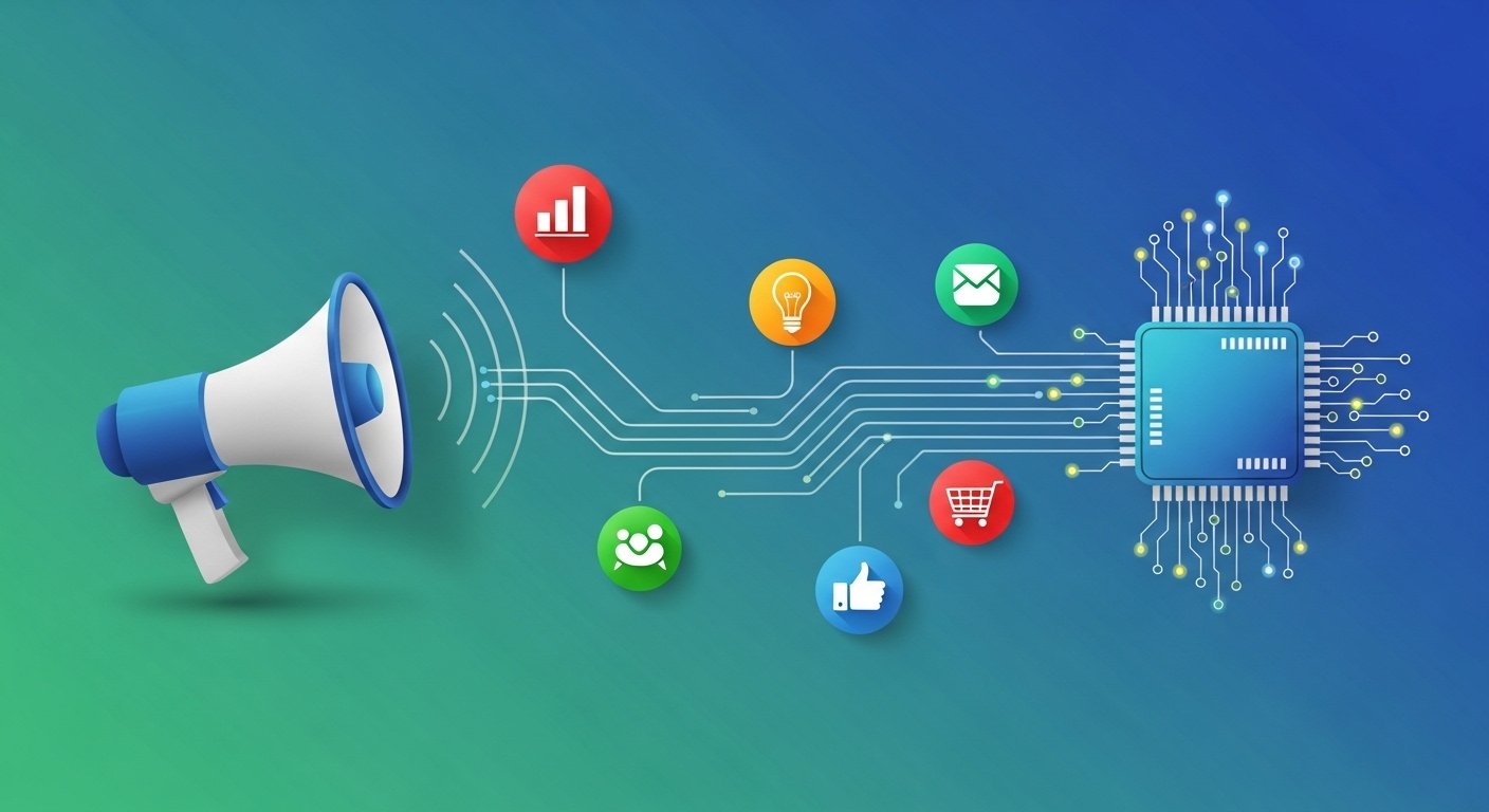 Bild zeigt verschiedene Online-Marketing-Tools und -Strategien