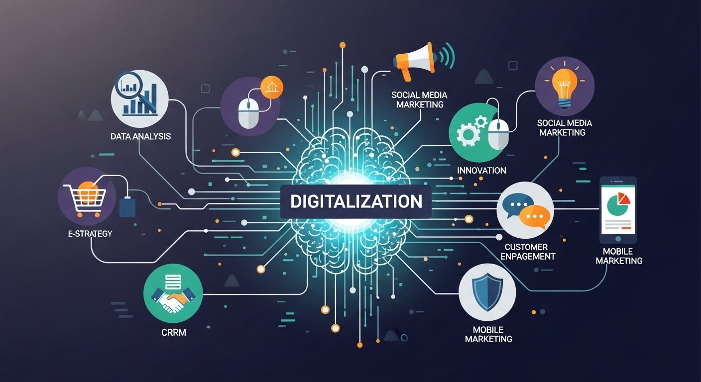 Grafische Darstellung der digitalen Sichtbarkeit