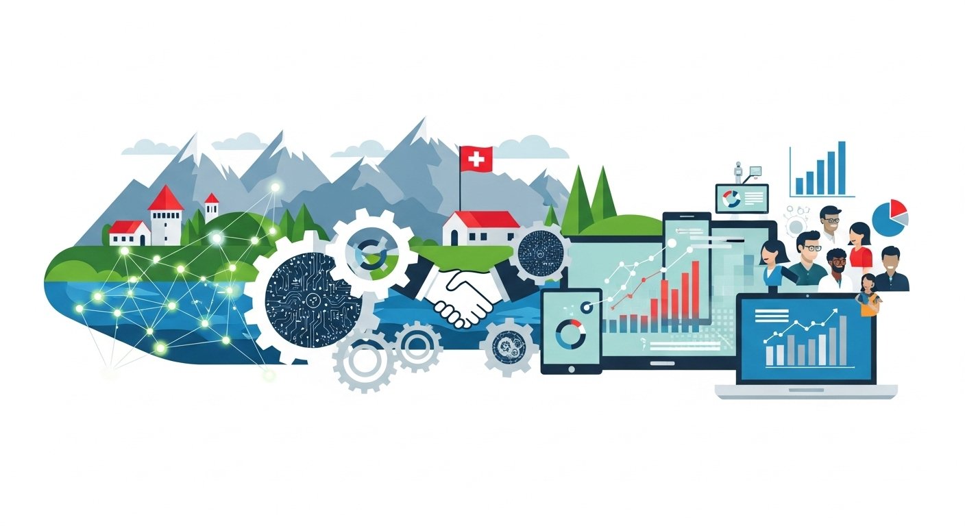 Grafik, die das Konzept der Marketing-Automation darstellt