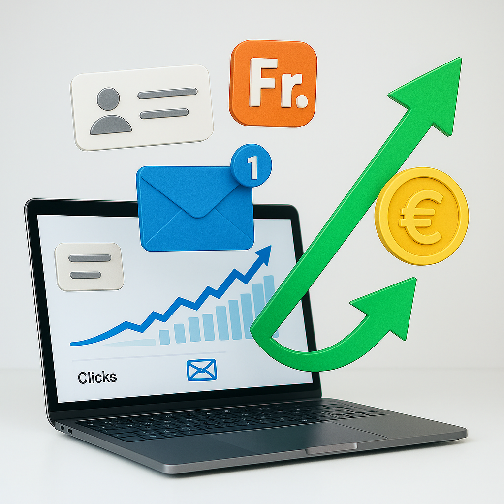 Grafisches Darstellung von digitaler Sichtbarkeit