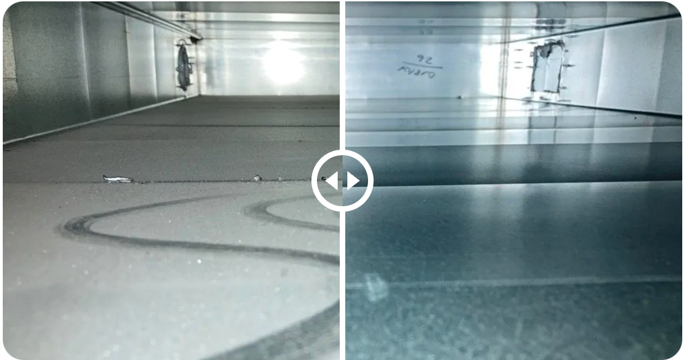 Vorher/Nachher Lüftungsschacht 2