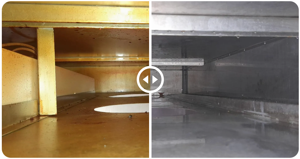 Vorher/Nachher Lüftungsschacht 1